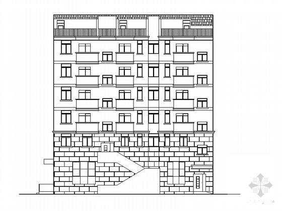 住宅楼建筑平面图 - 4