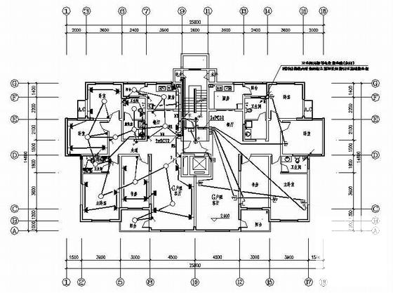 3387平米地上11层住宅楼电气施工CAD图纸 - 3