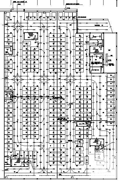 3层步行街古玩城电气施工CAD图纸 - 1
