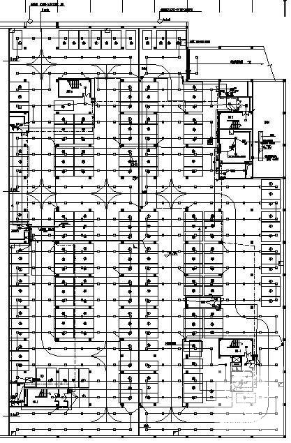 3层步行街古玩城电气施工CAD图纸 - 2