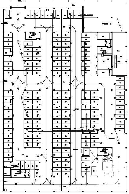 3层步行街古玩城电气施工CAD图纸 - 3