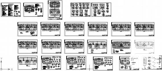 10层剪力墙住宅楼结构CAD施工大样图（8度抗震） - 1