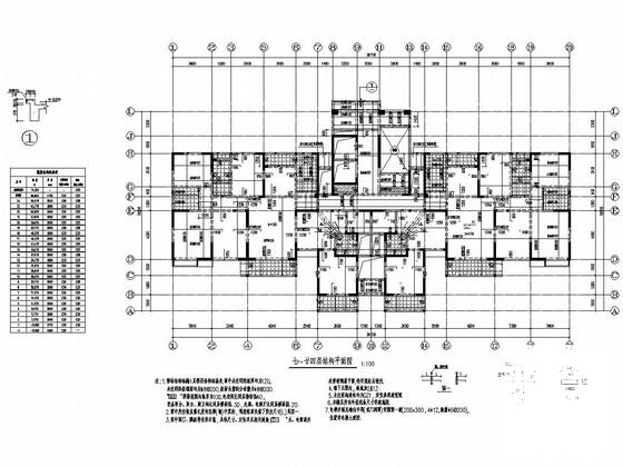 10000平米24层剪力墙高层住宅楼结构施工CAD大样图 - 3