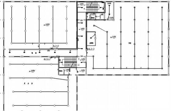 4层福利楼照明及配电CAD图纸 - 1