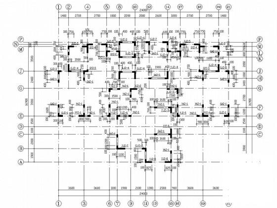 13层剪力墙结构住宅楼结构施工CAD图纸 - 1
