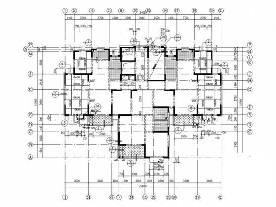 13层剪力墙结构住宅楼结构施工CAD图纸 - 2