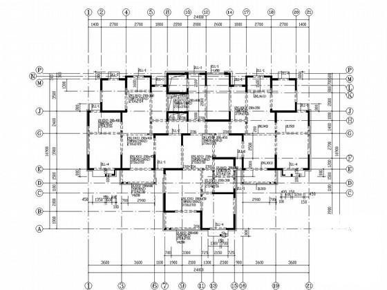 13层剪力墙结构住宅楼结构施工CAD图纸 - 3