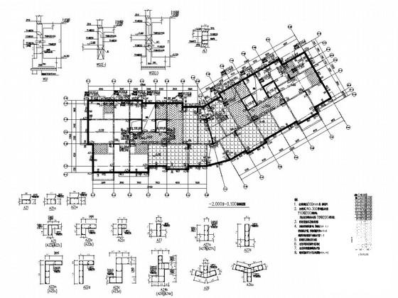 14层剪力墙结构住宅楼结构施工CAD图纸 - 1