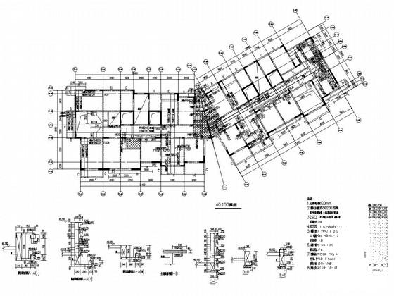 14层剪力墙结构住宅楼结构施工CAD图纸 - 3
