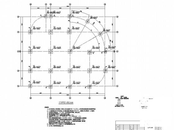 地上16层框架结构商务楼结构施工CAD图纸 - 1