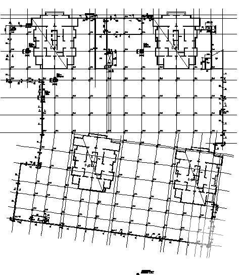 地下车库结构施工CAD图纸，共3张图纸 - 2