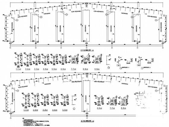 48米跨门式刚架结构原料库结构施工CAD图纸 - 4