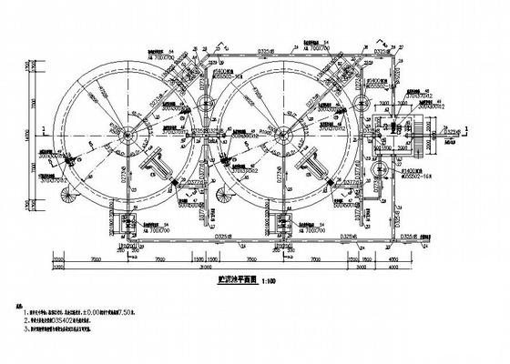 工程脱水机房及贮泥池CAD图纸 - 2