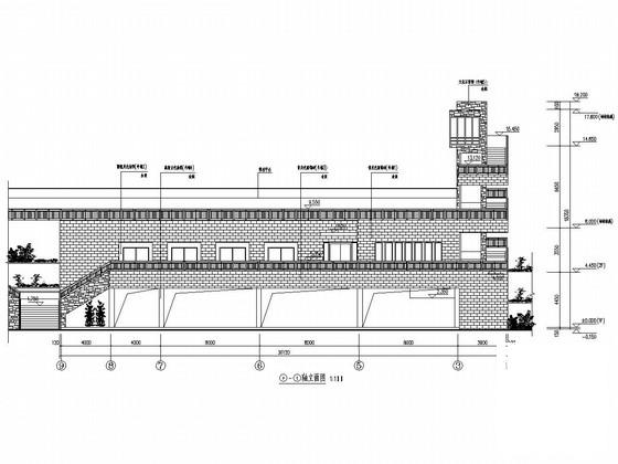 684平米2层旅游景区游客中心及救生中心结构施工CAD图纸 - 1