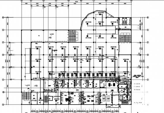 11164平米3层服务中心空调CAD图纸 - 2