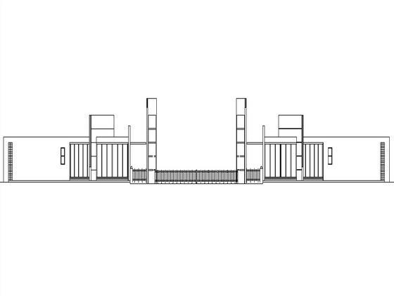 学校大门施工图纸 - 1