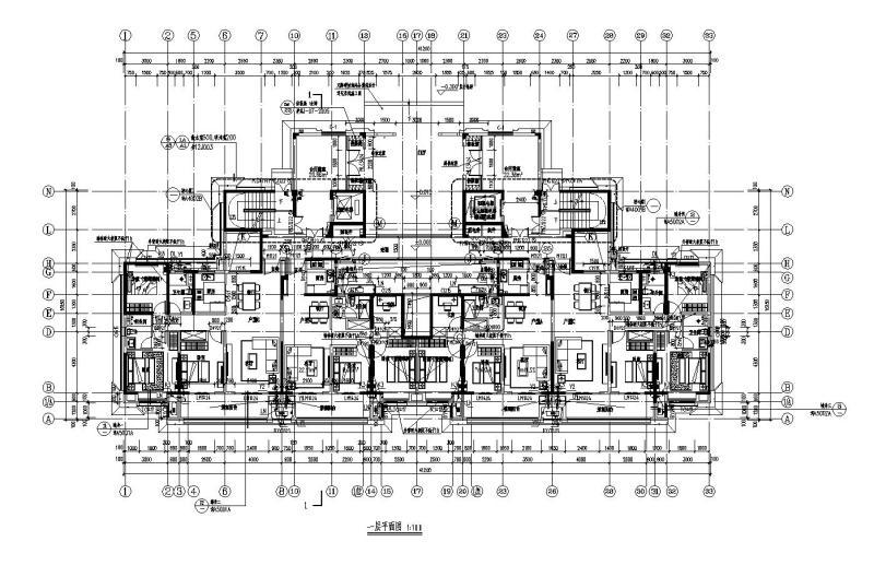 住宅户型施工图 - 1