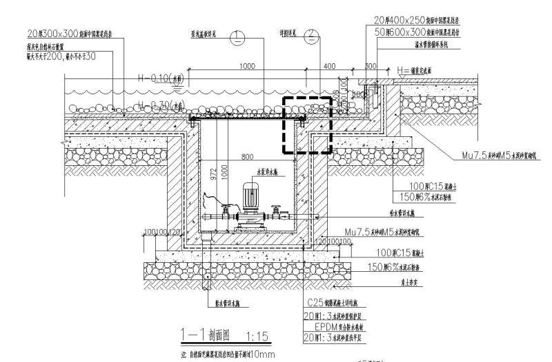 水池大样图 - 2