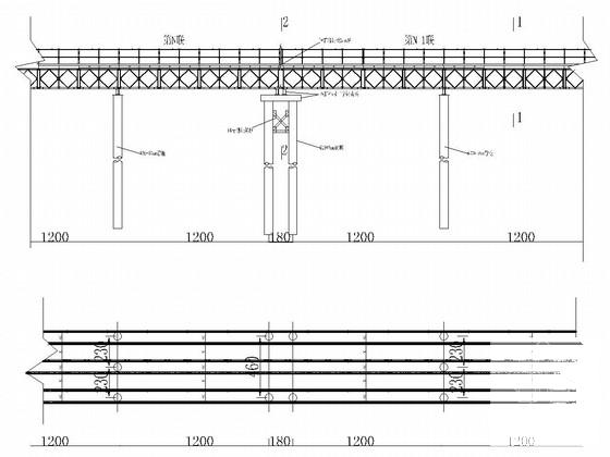 贝雷桁架梁栈桥设计图 - 2