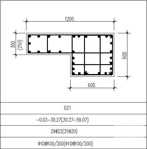 剪力墙端柱表cad - 2