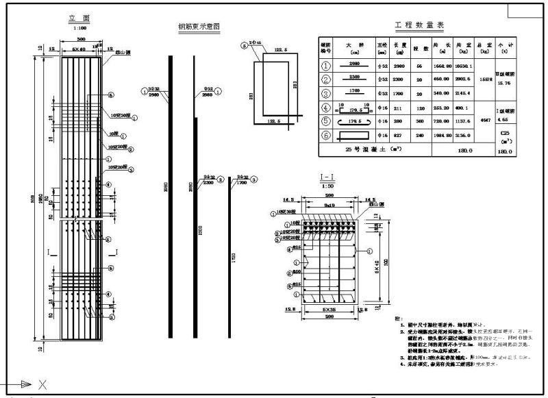 抗滑桩构造节点图 - 1