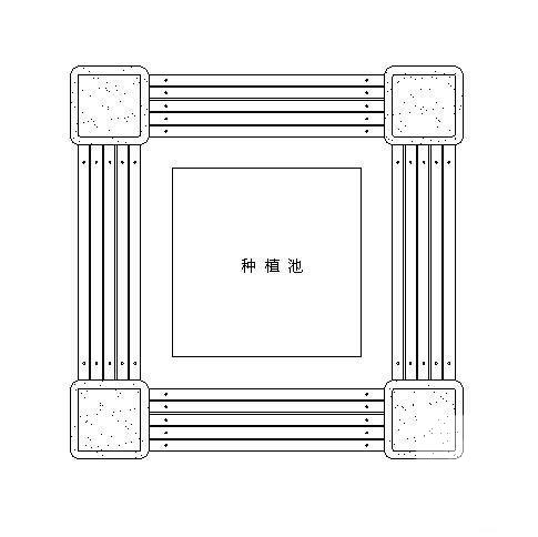 小品园路坐凳灯具做法详图纸cad - 1