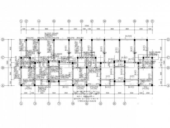 框架办公楼平面图 - 3