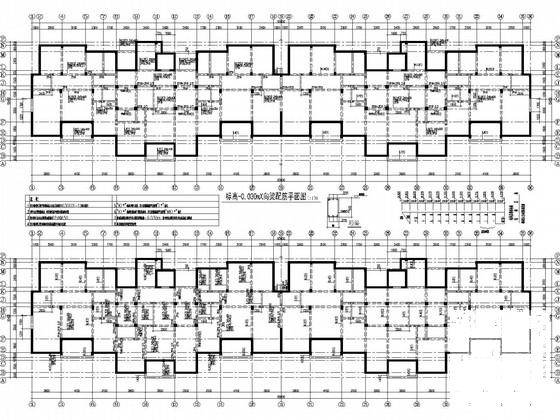 一份1层地下室地上10层框剪住宅楼结构CAD施工图纸                                                                                                                                     (边缘构件配筋)