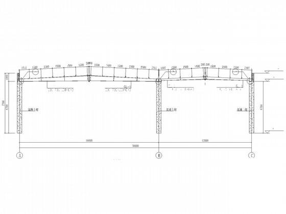 跨钢屋架施工图 - 2