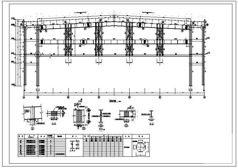 钢桁架结构施工节点图 - 1