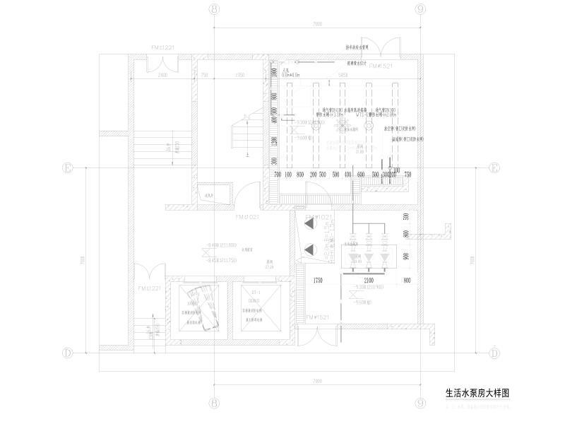 生活水泵房大样图