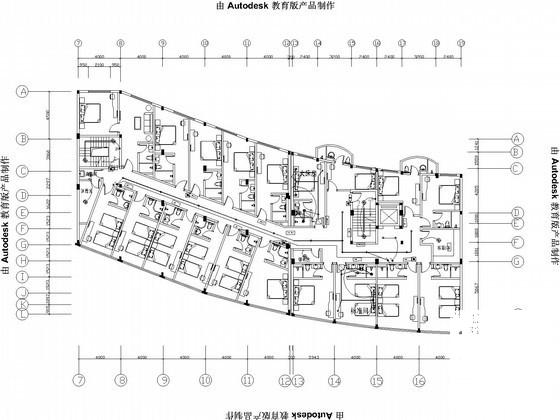 快捷酒店装修施工图 - 1