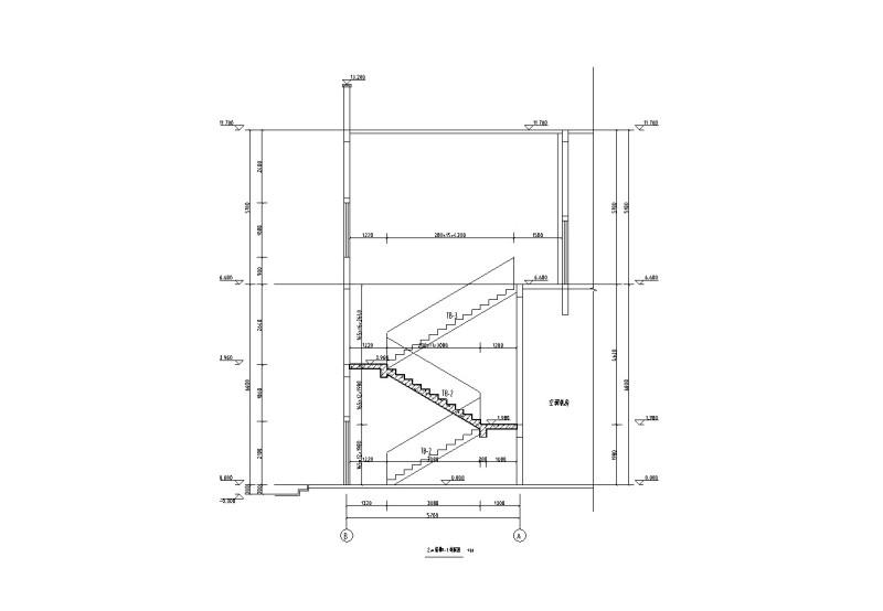 2#楼梯1-1剖面图