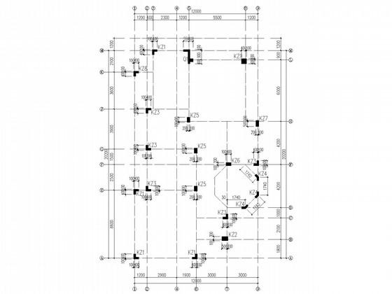 螺旋楼梯结构施工图 - 1