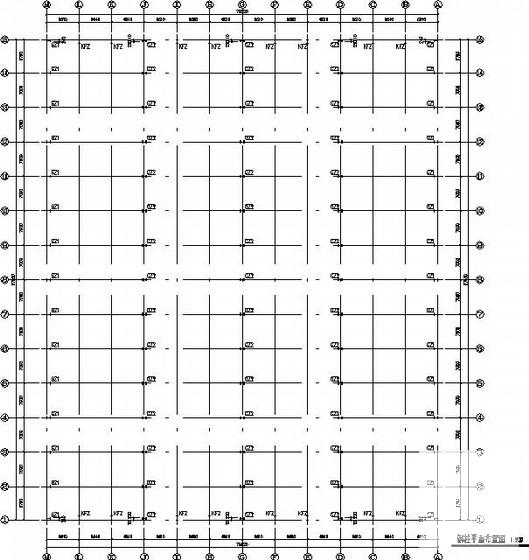 一份2×38米跨门式刚架厂房结构CAD施工图纸（7度抗震）