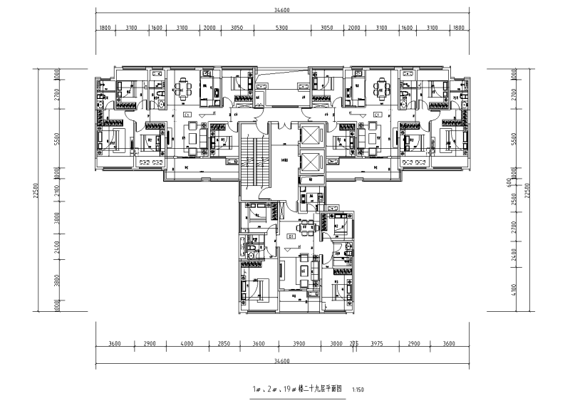 T3-116+116+100住宅户型图设计 (5)
