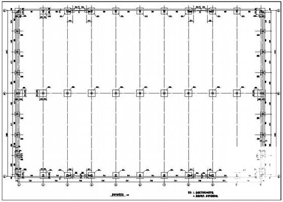 钢结构厂房基础图 - 1