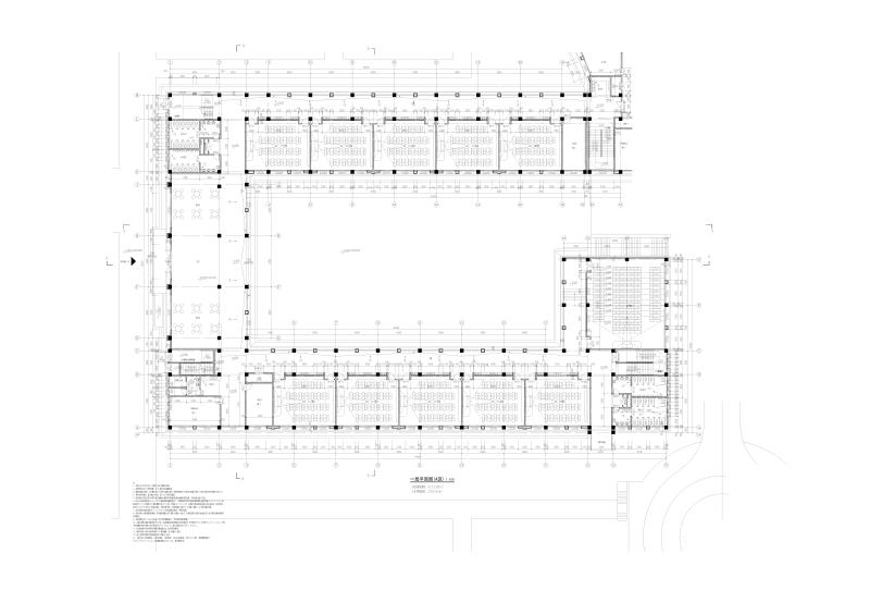 高中部建筑cad平面图及剖面图 - 2