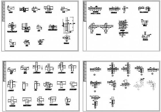 框架节点构造详图纸cad