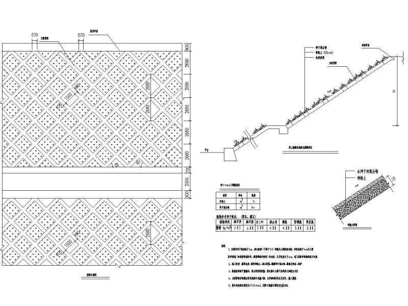 填方边坡绿化大样图