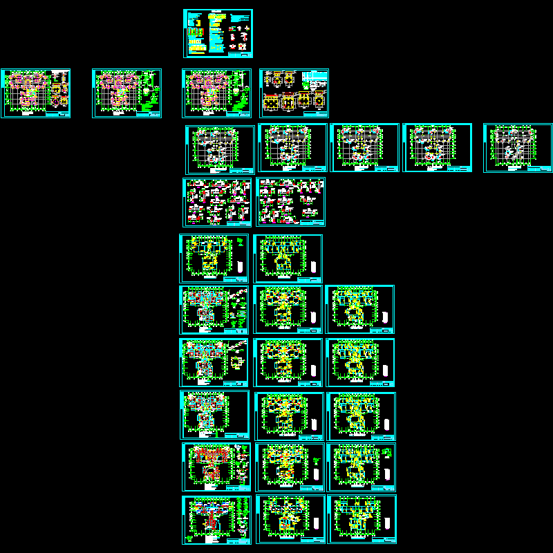 11 1层框剪住宅结构CAD图纸(dwg)