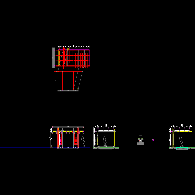 特色花架设计CAD详图纸——泛亚景观(dwg)