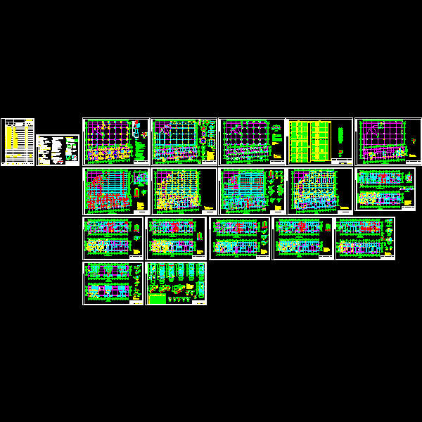 11层框剪住宅全套结构CAD施工图纸(dwg)(乙级桩基础)(二级结构安全)