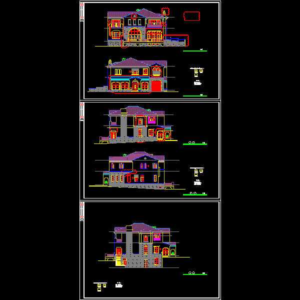 c户型施工图立面091213.dwg