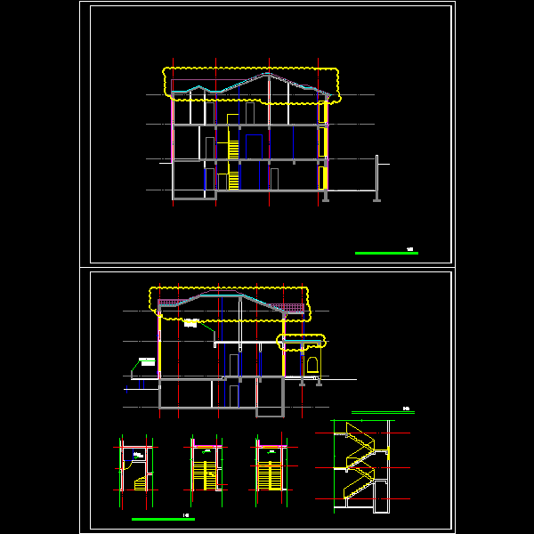 c户型施工图剖面和楼梯091213.dwg