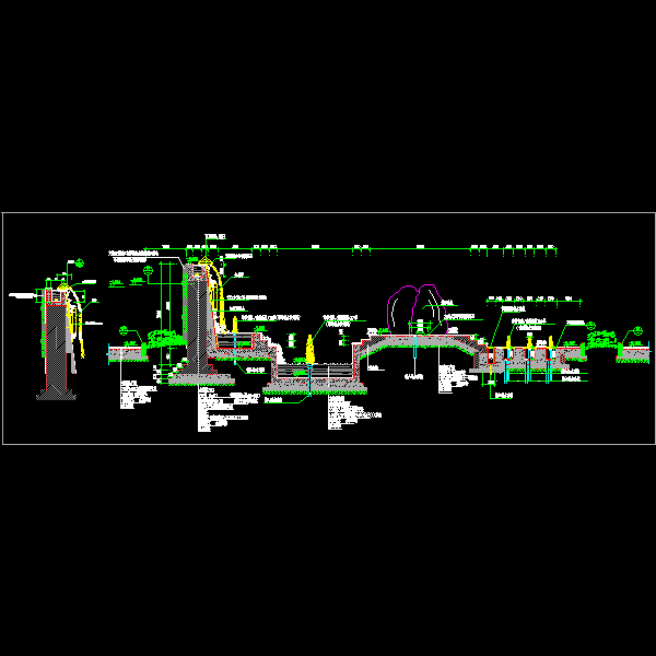 跌水景墙水景(cad图)