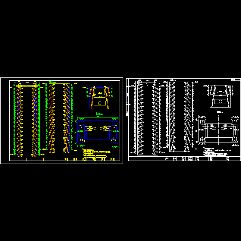 ssiv-ii-48(定稿)南塔塔身锚固段预应力钢筋布置图（一）.dwg