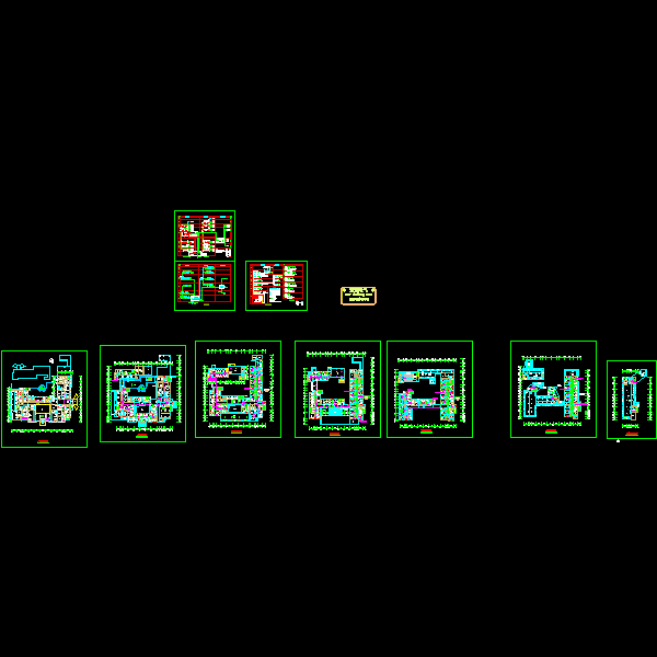 6层医院弱电CAD施工图纸(钢筋混凝土结构)(dwg)