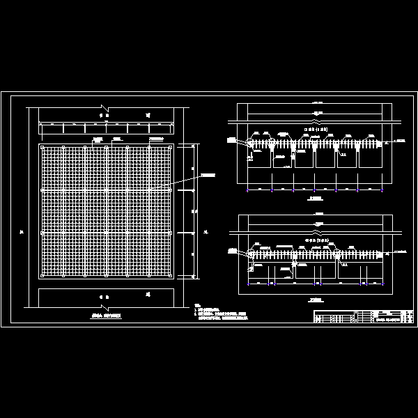 天钢滤板、滤头布置图.dwg