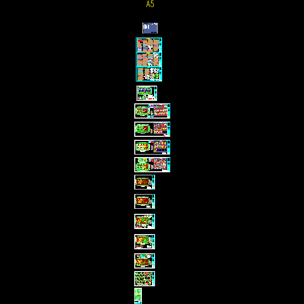 7层剪力墙结构生态城住宅结构CAD施工图纸(dwg)(甲级筏形基础)